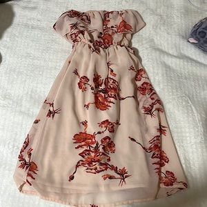 Floral off shoulder summer dress